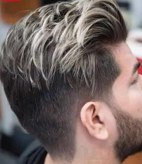 men highlighted blonde